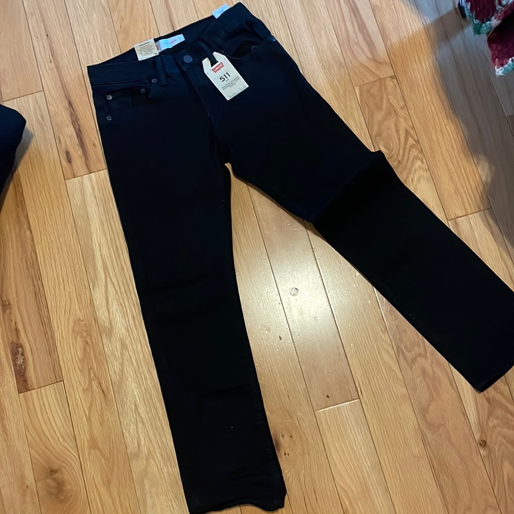 Boys Levi black jeans